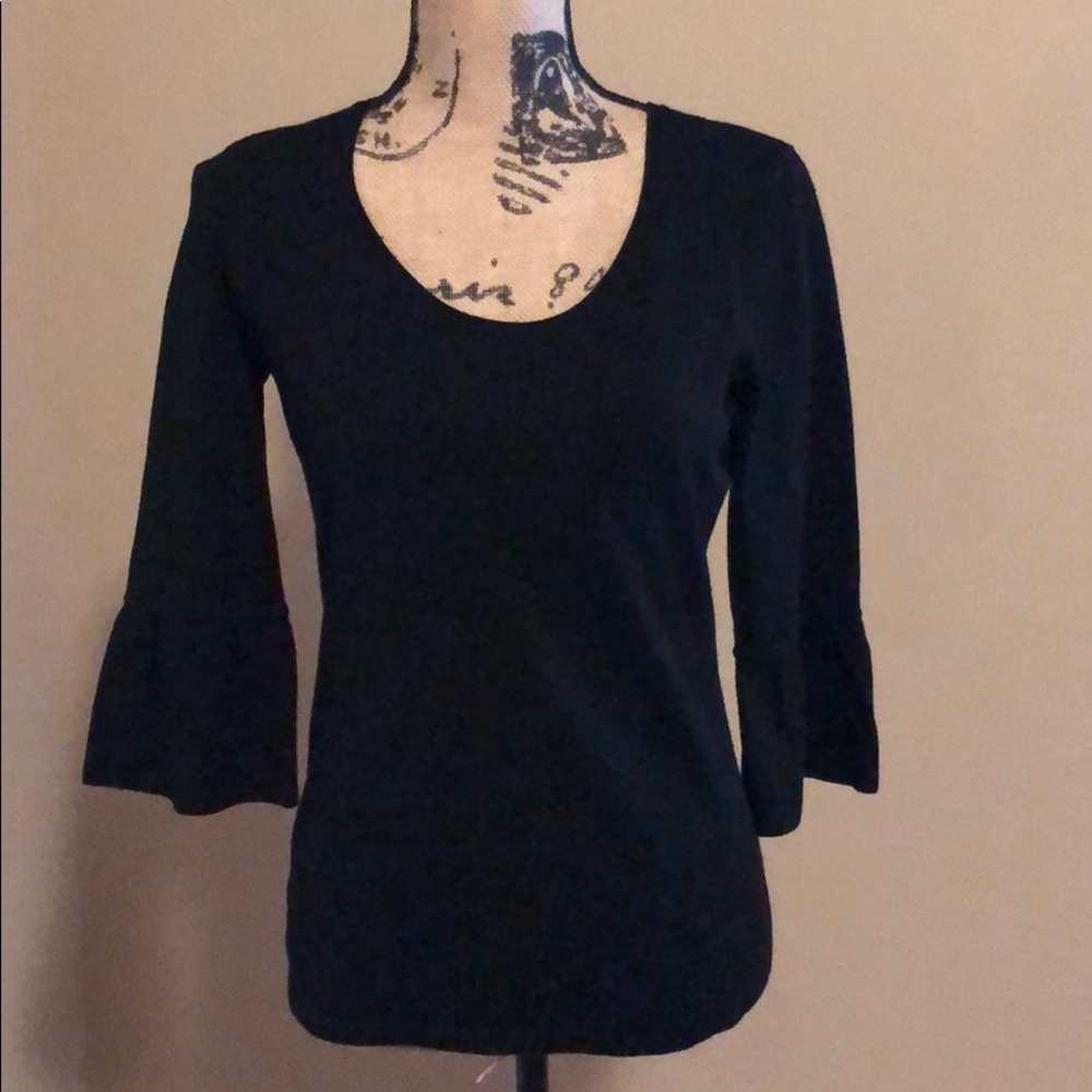 Bell sleeve thin sweater blouse Ann Taylor S